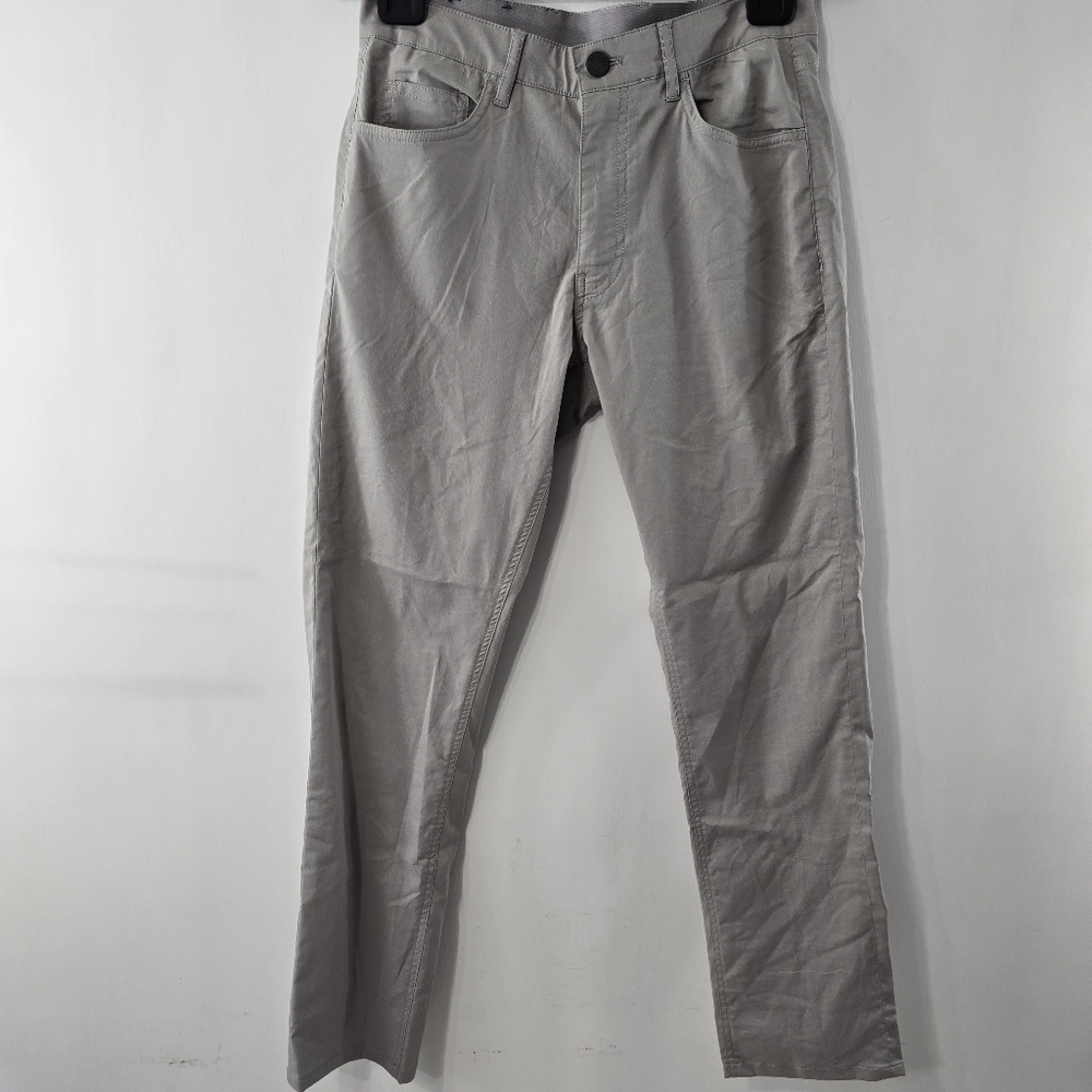 Faherty Movement 5-Pocket Pant Lightweight Travel Athletic Pants Fossil 28 x 32 - Picture 3 of 14